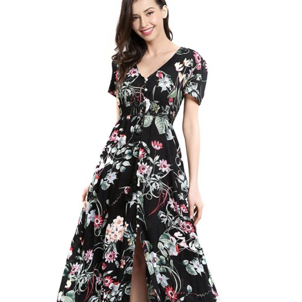 Floral maxi dress